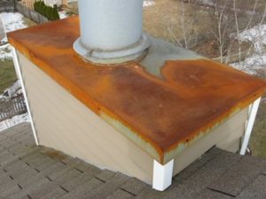 Residential Roof Problems - Rusted Chimney Cap