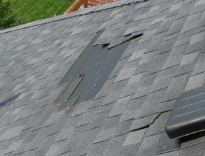 Residential Roof Problems - Blown-Off Shingles