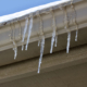 Icicles Hanging From Gutter
