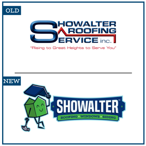 Showalter Roofing Services Old & New Logo