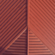 Aerial View Of Metal Red Roof